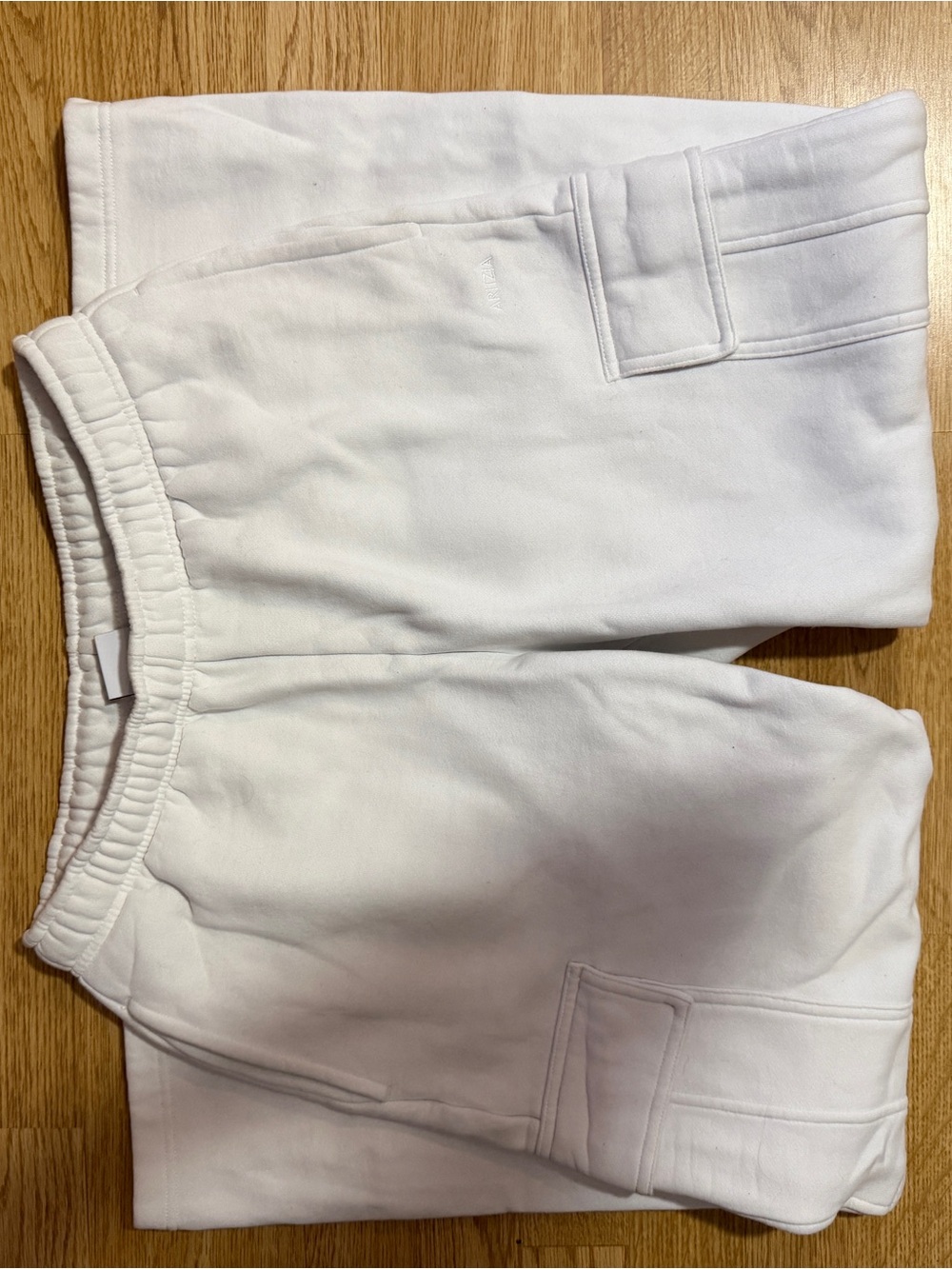 Aritzia White Cargo Sweatpants